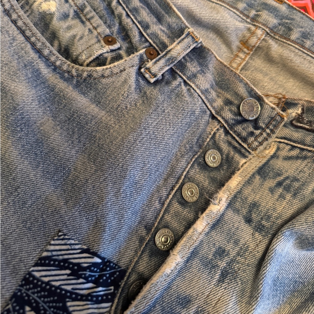 Patchwork Denim Jeans - image 2